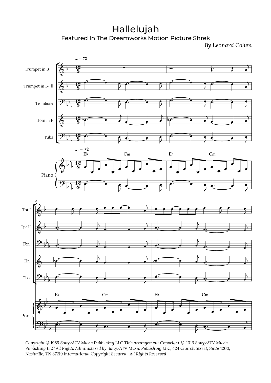 Hallelujah (arr. Alex Nunes Rodrigues)