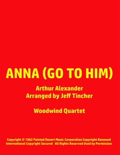 Anna (go To Him) (arr. Jeff Tincher)