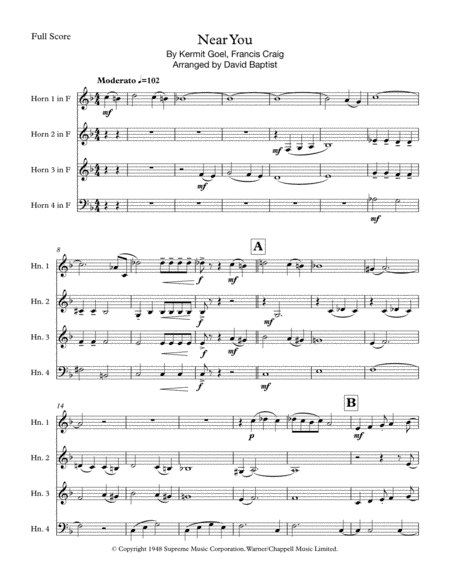 Near You (arr. David Baptist)