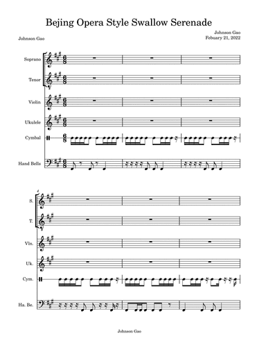 Beijing Opera Style "Swallow's Serenade" Version 3