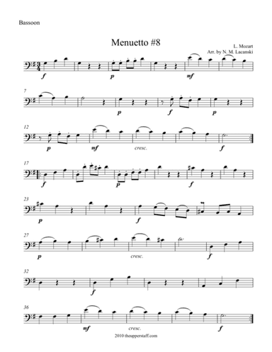 Menuetto #8 (arr. Nick Lacanski)