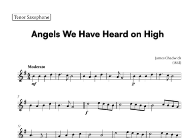 Angels we have heard on high (for Flute and Piano) (arr. Cadenza Editions)