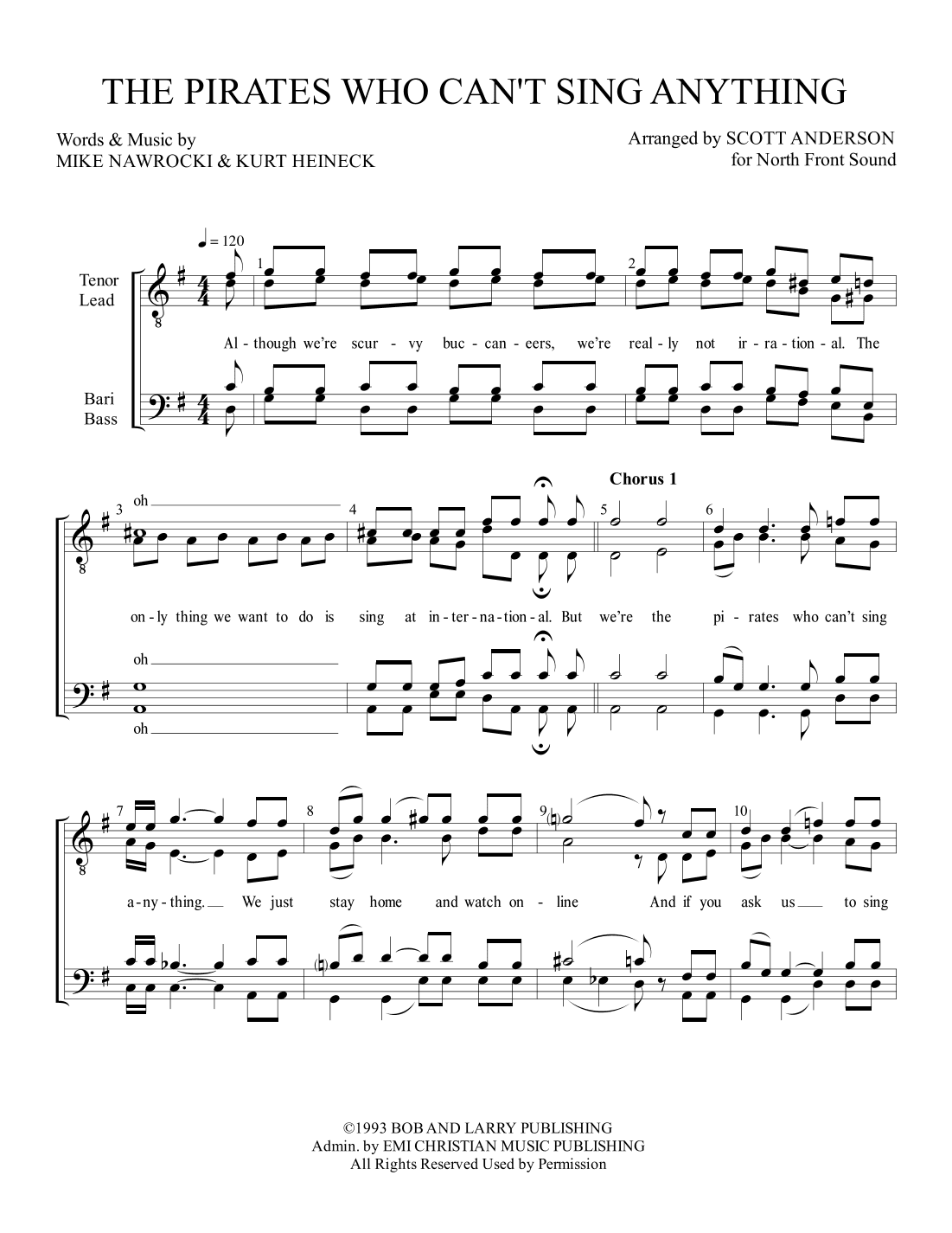 The Pirates Who Don't Do Anything (arr. Scott Anderson)