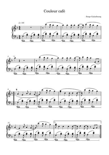 Couleur Cafe (arr. Sylvain Harvus)