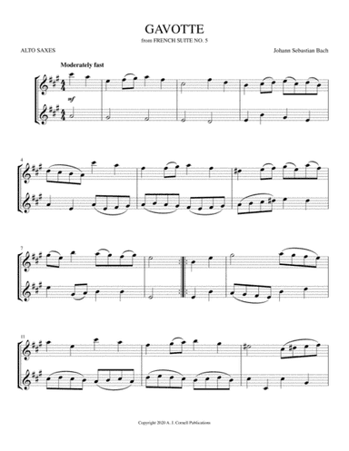 Gavotte (from French Suite No. 5) (arr. Mark Phillips)