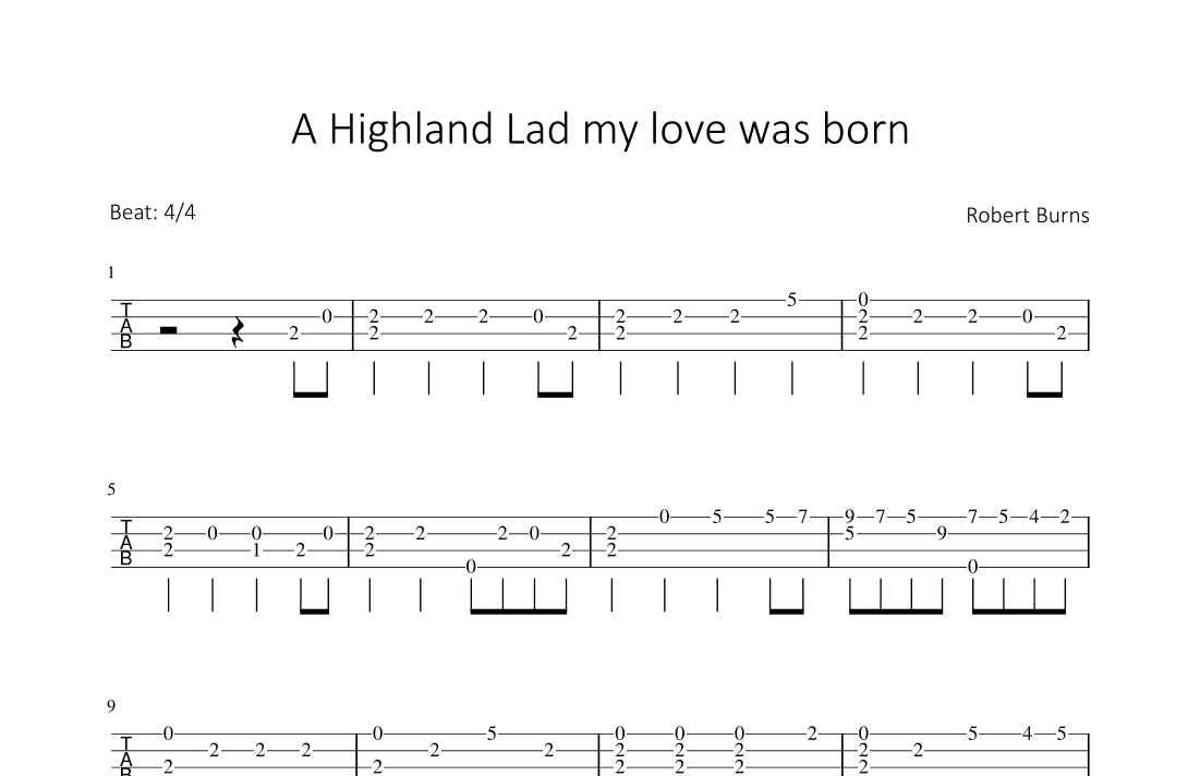 A Highland Lad my love was born (arr. Bettina Schipp)