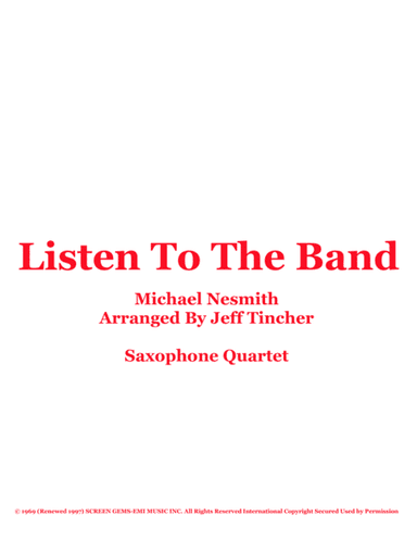 Listen To The Band (arr. Jeff Tincher)