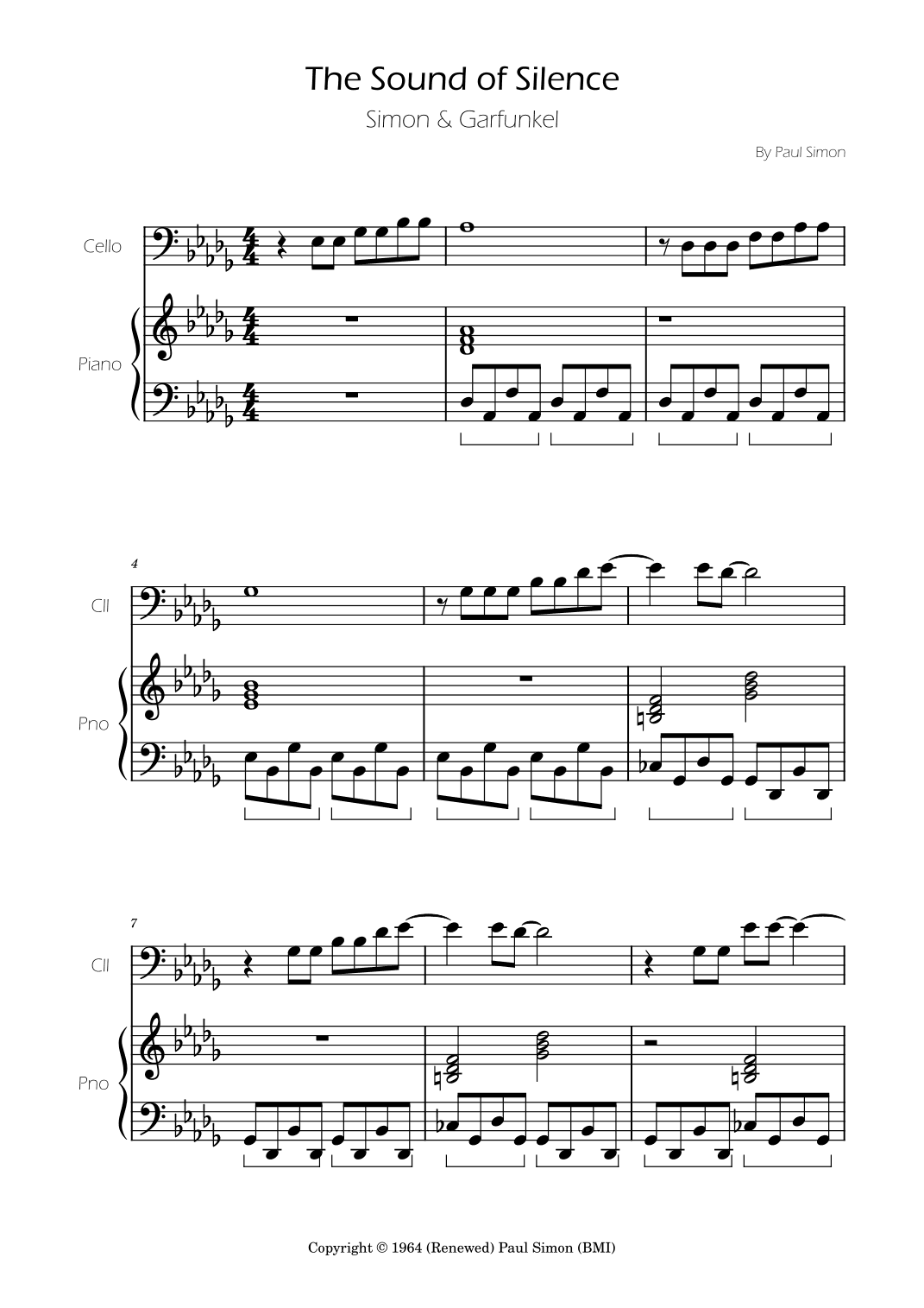 The Sound Of Silence (arr. Ygor Nunes)