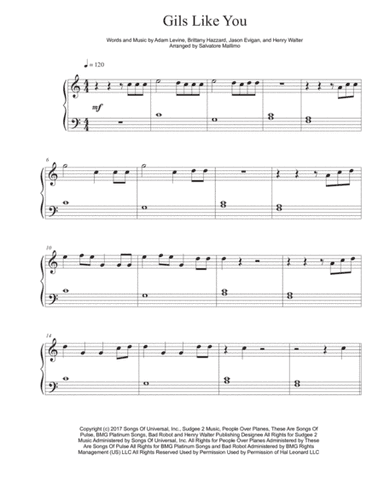 Girls Like You (arr. Salvatore Mallimo)