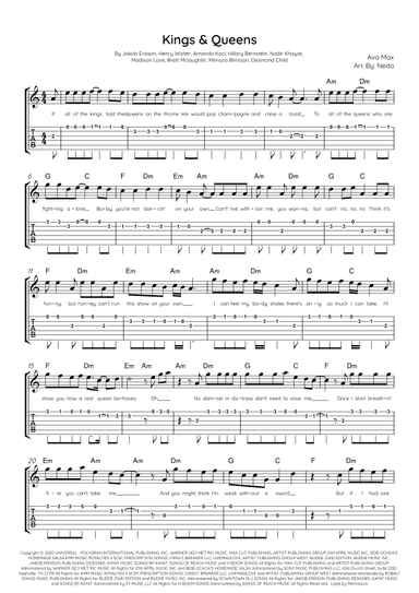 Kings & Queens (arr. Arr. Neda)