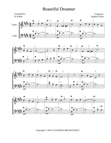 BEAUTIFUL DREAMER (arr. JO ARAÚJO)