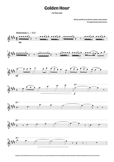 Golden Hour (arr. Bernardo Pereira)