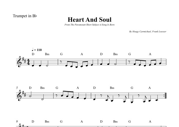 Heart And Soul (arr. Wesley S. SIlva)