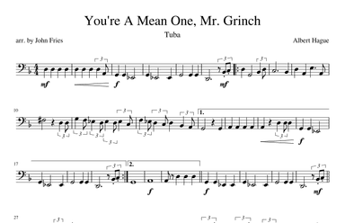 You're A Mean One, Mr. Grinch (arr. John Fries)