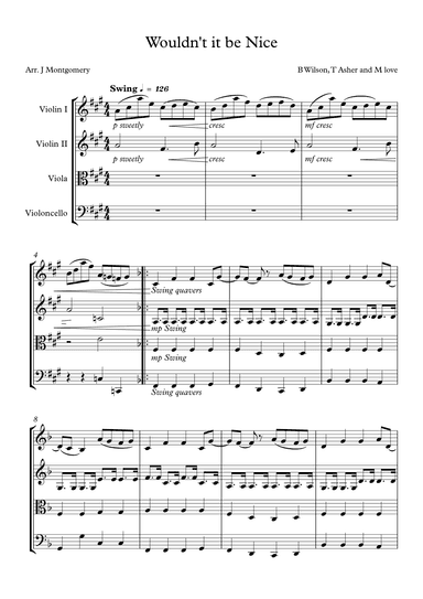 Wouldn't It Be Nice (arr. Jo Montgomery)
