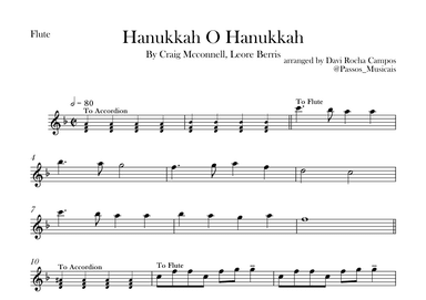 Hanukkah O Hanukkah (arr. Davi Rocha Campos)