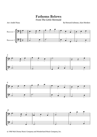 Fathoms Below (arr. André Nusa)