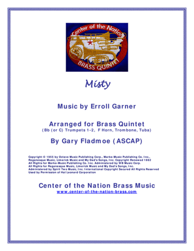 Misty (arr. Gary Fladmoe (ASCAP))