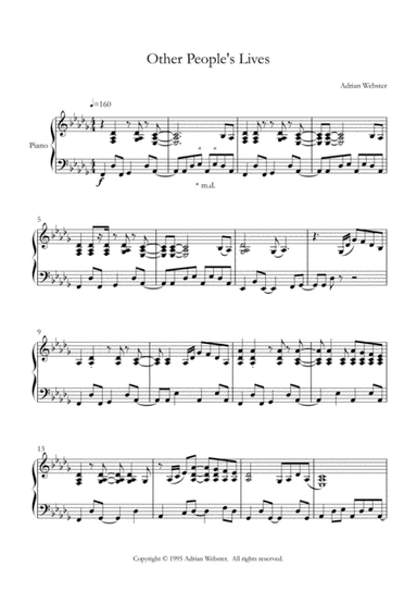 Other People's Lives - CrusaderBeach - Lively Upbeat Piano Solo