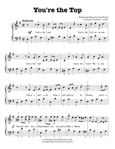 You're The Top (arr. Elizabeth C. Axford)