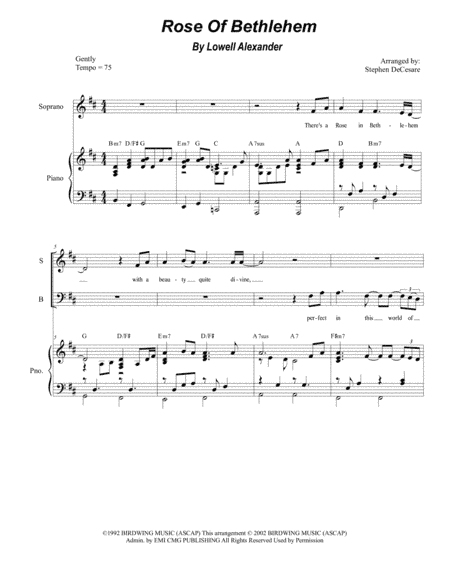 Rose Of Bethlehem (arr. Stephen DeCesare)
