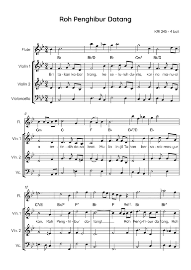 The Comforter Has Come / Roh Penghibur Datang (arr. Angie Wiranata)