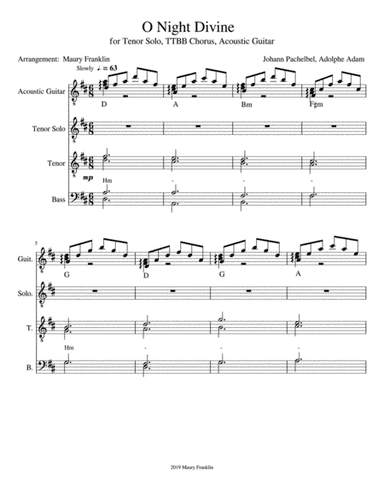 O Night Divine (arr. Maury Franklin)