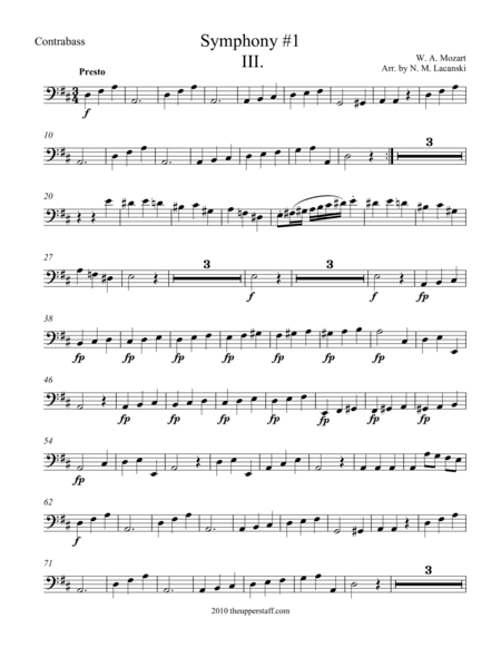 Symphony #1 Movement III. (arr. Nick Lacanski)