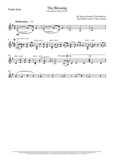 The Blessing (arr. Sherry Lewis)