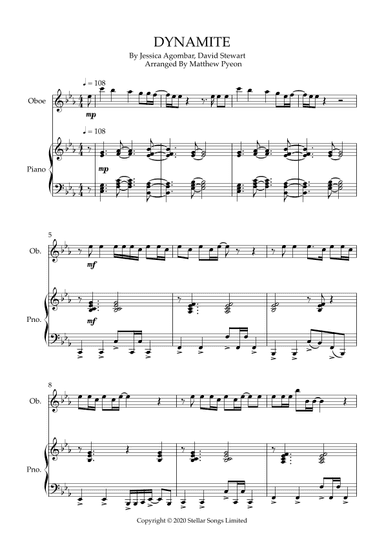Dynamite (arr. Matthew pyeon)