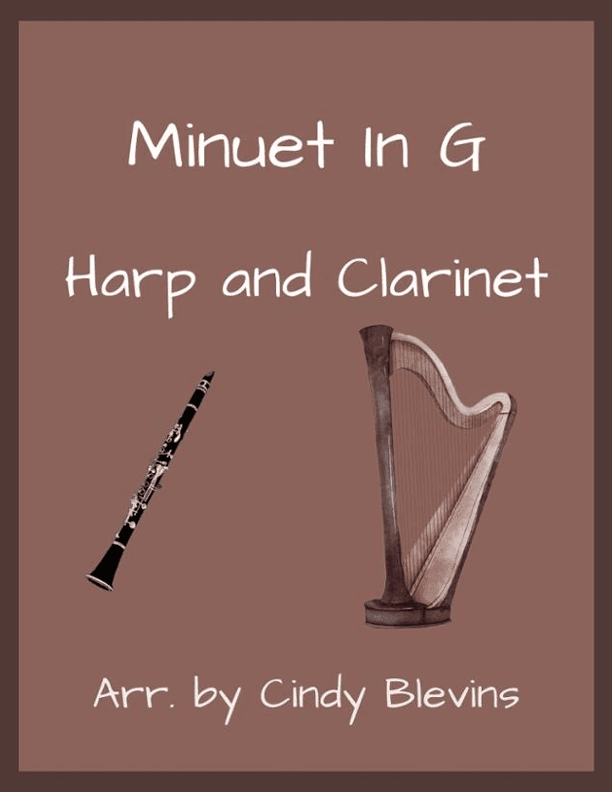 Minuet in G, for Harp and Clarinet (arr. Cindy Blevins)