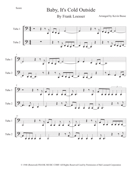 Baby, It's Cold Outside (arr. Kevin Busse)
