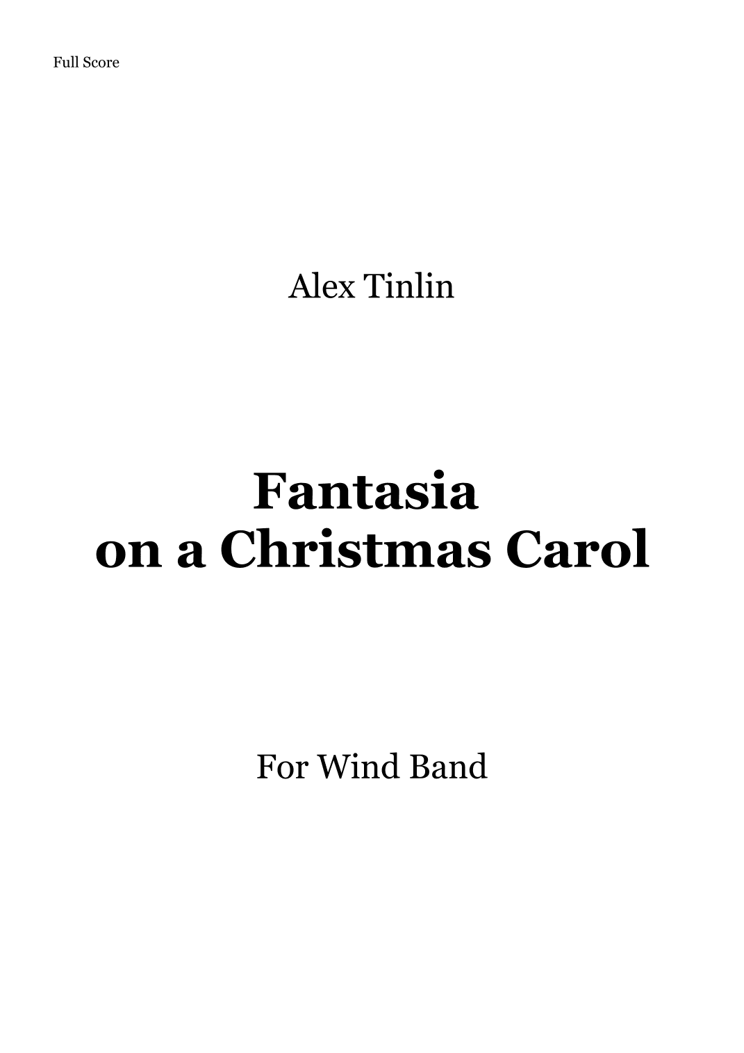 Christmas Fantasia and Fugue