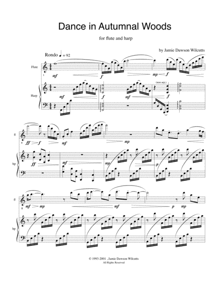 Dance in Autumnal Woods (flute and harp)