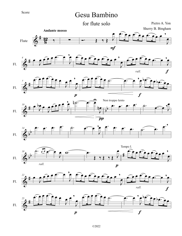 Gesu Bambino (arr. Sherry B. Bingham)