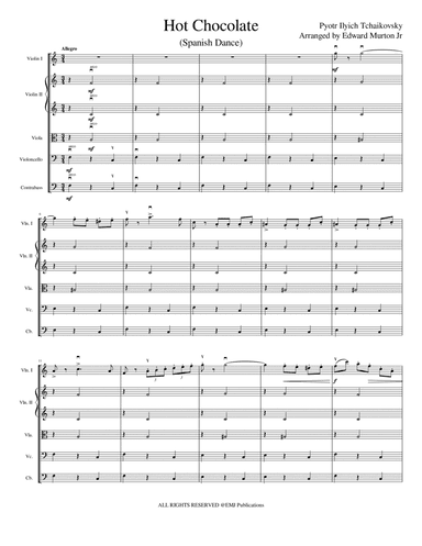 Hot Chocolate Arranged by Edward Murton (arr. Edward Murton)