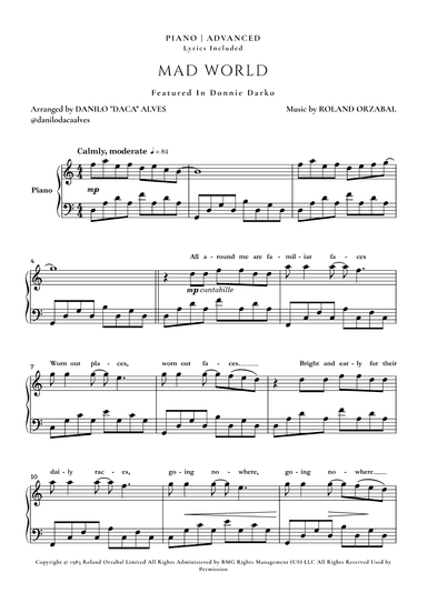 Mad World (arr. Danilo "Daca" Alves)