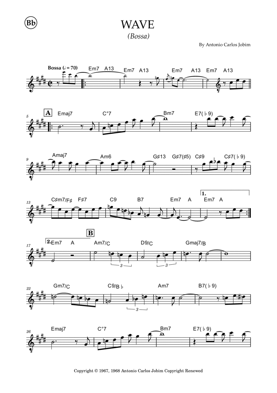 Wave (arr. Douglas Wattson)