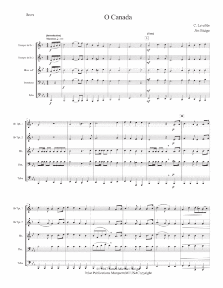O Canada (arr. James Bicigo)