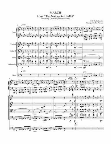Nutcracker Ballet - March for Strings and Piano - Complete Score and Parts (arr. Jon Persson)