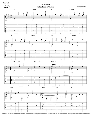 La Bikina (arr. Steven King)