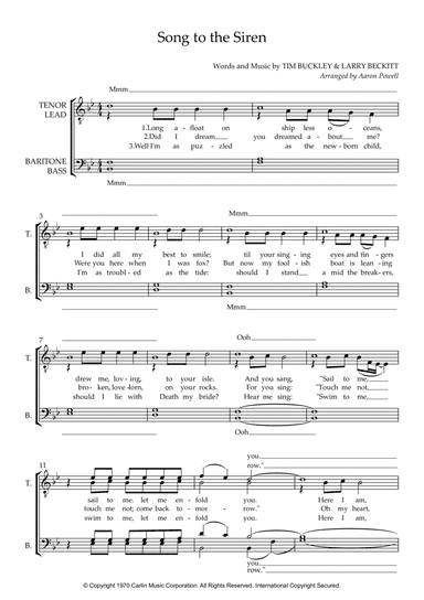 Song To The Siren (arr. Aaron Powell)
