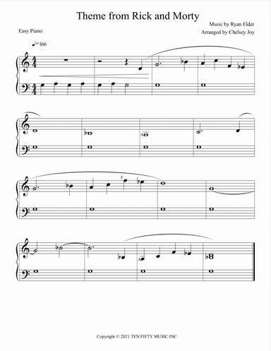 Rick And Morty Theme (arr. Chelsey Joy)