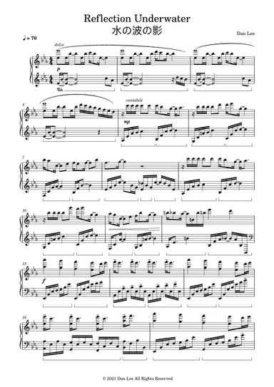 Reflection Underwater 水の波の影