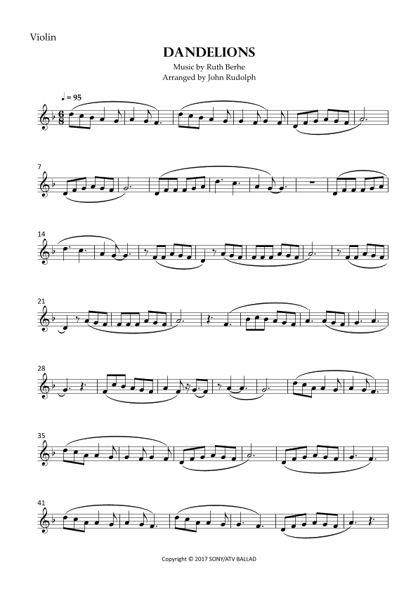 Dandelions (arr. John Rudolph)