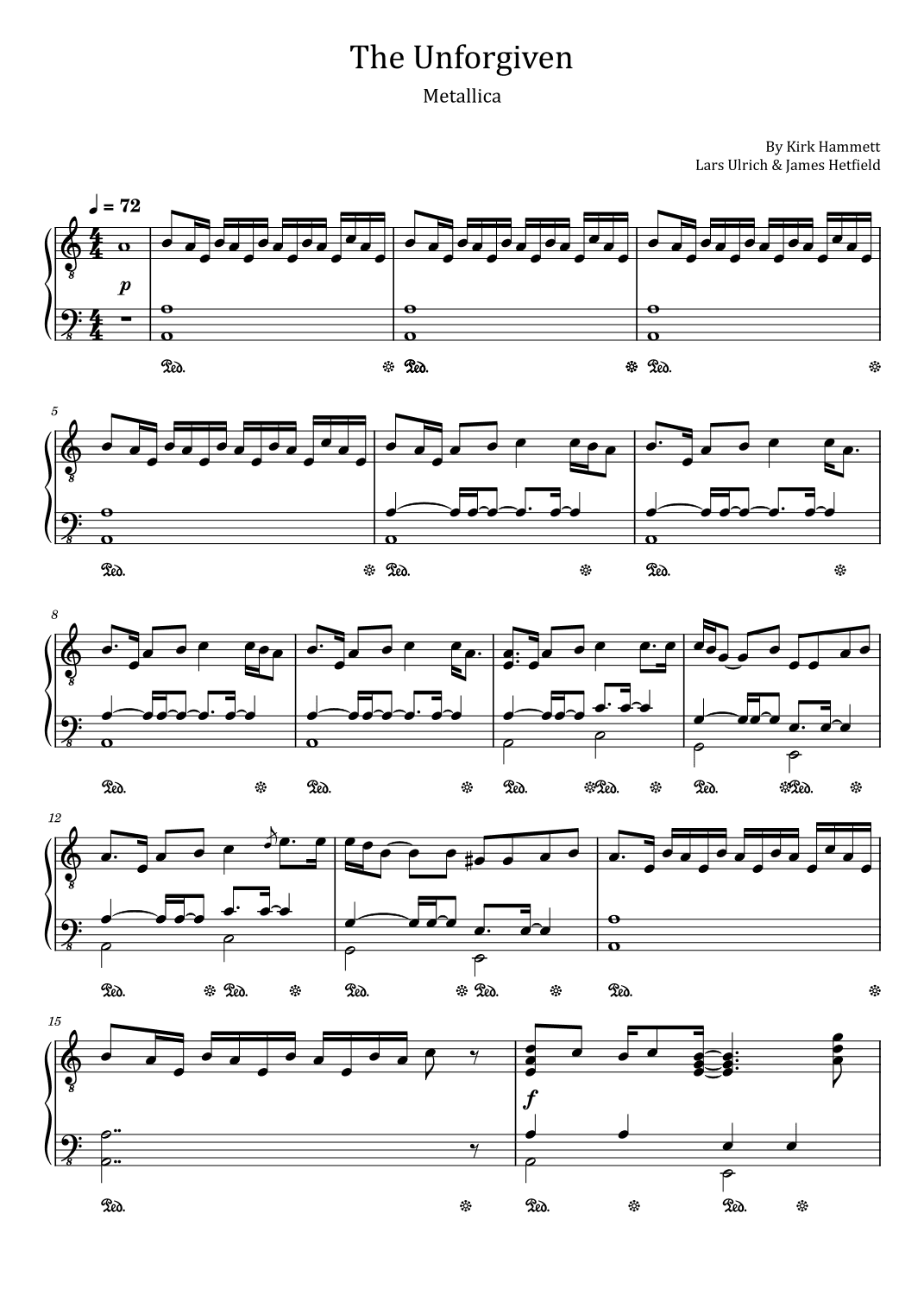 The Unforgiven (arr. poon)