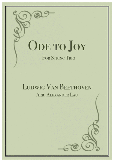 Ode to Joy for String Trio (arr. Alexander Lau)