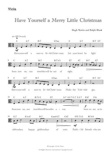 Have Yourself A Merry Little Christmas (arr. Music Ad Lib)