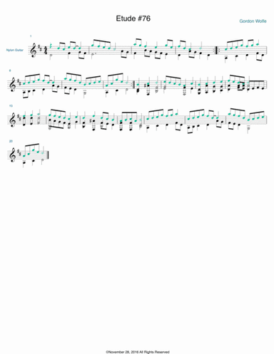 Etude for Guitar #76