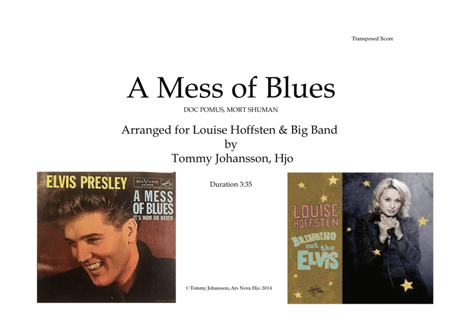 A Mess Of Blues (arr. Tommy Johansson, Hjo)